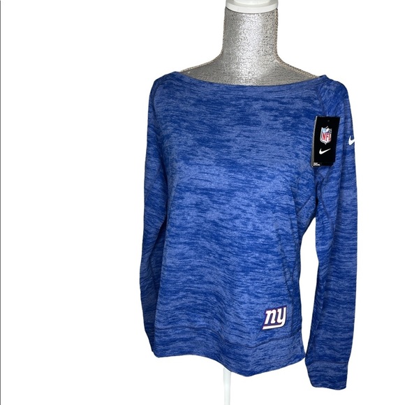 NWT Nike NY Giants Blue Warspeed Epic Crew Sweatshirt Size Medium - Picture 1 of 6